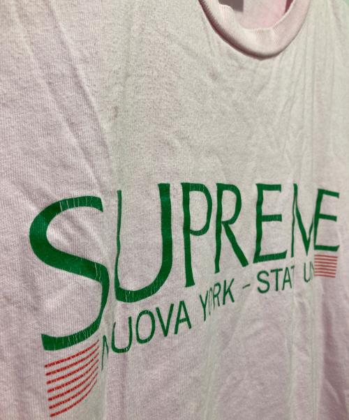 SUPREME（シュプリーム）Supreme (シュプリーム) Nuova York Teeヌオーヴァ ヨーク ティー ピンク サイズ:Lの古着・服飾アイテム