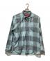 Supreme（シュプリーム）の古着「Logo Paid Shirtロゴ プレイド シャツ」｜ブルー