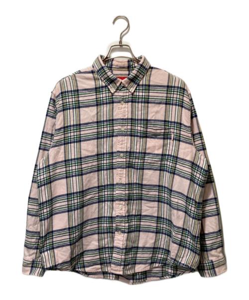 SUPREME（シュプリーム）SUPREME (シュプリーム) 20AW Tartan Flannel Shirt ピンク サイズ:Lの古着・服飾アイテム