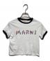 MARNI（マルニ）の古着「ロゴプリントリンガーTシャツ」｜ホワイト