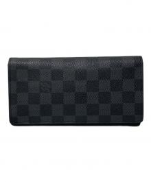 LOUIS VUITTON（ルイ ヴィトン）の古着「ポルトフォイユ・ブラザ」｜ブラック
