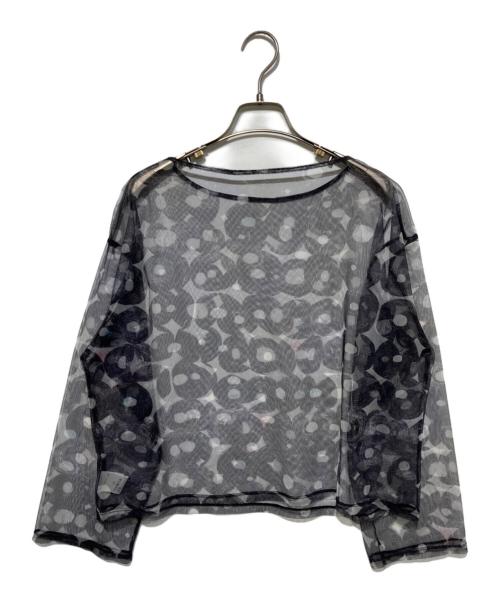 HERALBONY（ヘラルボニー）HERALBONY (ヘラルボニー) チュールトップス「（無題）（丸）」 ブラック サイズ:Fの古着・服飾アイテム
