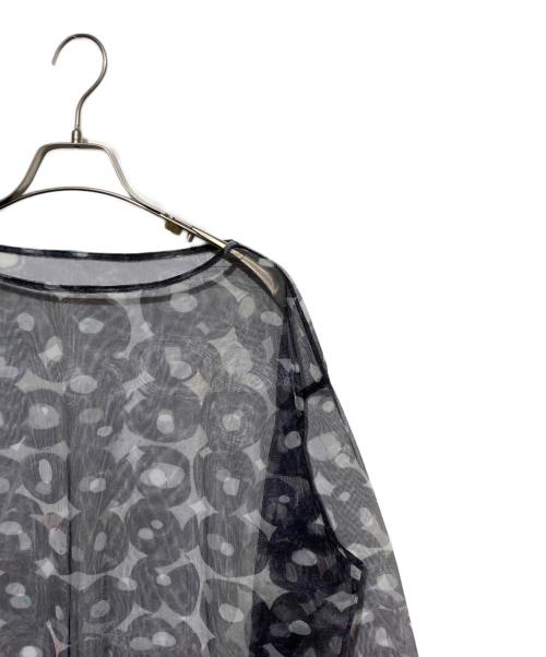 HERALBONY（ヘラルボニー）HERALBONY (ヘラルボニー) チュールトップス「（無題）（丸）」 ブラック サイズ:Fの古着・服飾アイテム