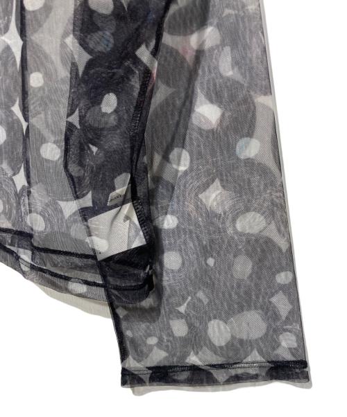 HERALBONY（ヘラルボニー）HERALBONY (ヘラルボニー) チュールトップス「（無題）（丸）」 ブラック サイズ:Fの古着・服飾アイテム