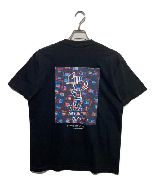 HERALBONY（ヘラルボニー）HERALBONY (ヘラルボニー) 限定Tシャツ「（無題）（角）」 ブラック サイズ:Lの古着・服飾アイテム