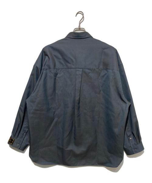 MAISON SPECIAL（メゾンスペシャル）MAISON SPECIAL (メゾンスペシャル) 4 Colors Chambray Washable Wool Prime-Over Regular Collar Shirt グレー サイズ:2の古着・服飾アイテム
