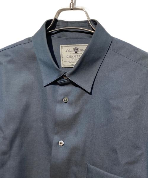 MAISON SPECIAL（メゾンスペシャル）MAISON SPECIAL (メゾンスペシャル) 4 Colors Chambray Washable Wool Prime-Over Regular Collar Shirt グレー サイズ:2の古着・服飾アイテム