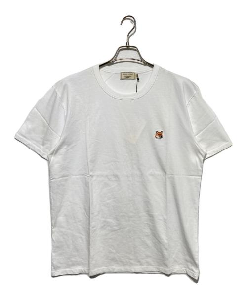 maison kitsune（メゾンキツネ）maison kitsune (メゾンキツネ) FOX HEAD PATCH CLASSIC TEE ホワイト サイズ:XLの古着・服飾アイテム