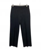 H BEAUTY&YOUTHエイチ ビューティー&ユース）の古着「T/W Double Cross Flare Pants」｜ブラック