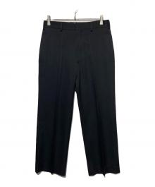 H BEAUTY&YOUTH（エイチ ビューティー&ユース）の古着「T/W Double Cross Flare Pants」｜ブラック