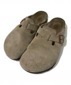 BIRKENSTOCKビルケンシュトック）の古着「BOSTON スエードサンダル」｜ベージュ