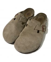 BIRKENSTOCK（ビルケンシュトック）の古着「BOSTON スエードサンダル」｜ベージュ