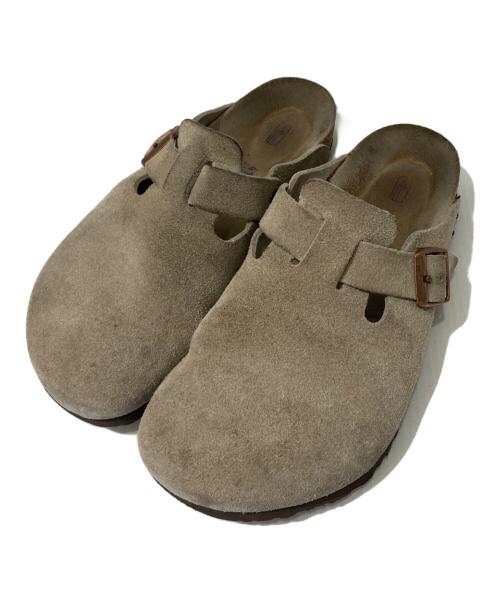 BIRKENSTOCK（ビルケンシュトック）BIRKENSTOCK (ビルケンシュトック) BOSTON スエードサンダル ベージュ サイズ:26.5の古着・服飾アイテム