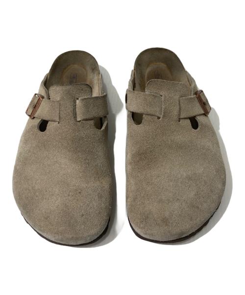 BIRKENSTOCK（ビルケンシュトック）BIRKENSTOCK (ビルケンシュトック) BOSTON スエードサンダル ベージュ サイズ:26.5の古着・服飾アイテム