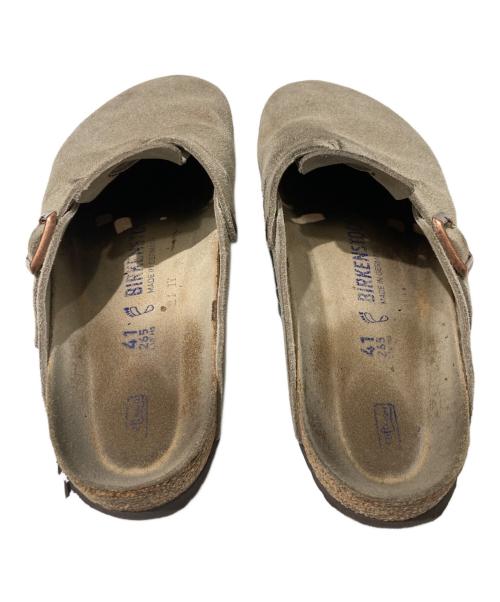 BIRKENSTOCK（ビルケンシュトック）BIRKENSTOCK (ビルケンシュトック) BOSTON スエードサンダル ベージュ サイズ:26.5の古着・服飾アイテム