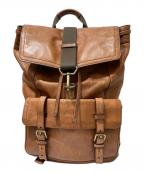 COACHコーチ）の古着「レザーリュック」｜ブラウン