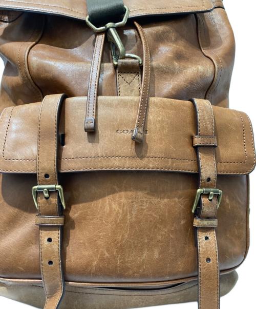 COACH（コーチ）COACH (コーチ) レザーリュック ブラウンの古着・服飾アイテム