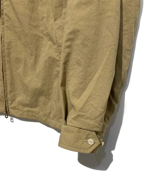 Gymphlex（ジムフレックス）Gymphlex (ジムフレックス) ウォームアップ ハリントンジャケット ベージュ サイズ:Mの古着・服飾アイテム