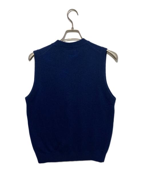 BEAMS PLUS（ビームスプラス）BEAMS PLUS (ビームスプラス) ニットベスト ネイビー サイズ:Ｍ 未使用品の古着・服飾アイテム
