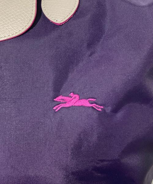 LONGCHAMP（ロンシャン）LONGCHAMP (ロンシャン) ルプリアージュ トートバッグ パープルの古着・服飾アイテム