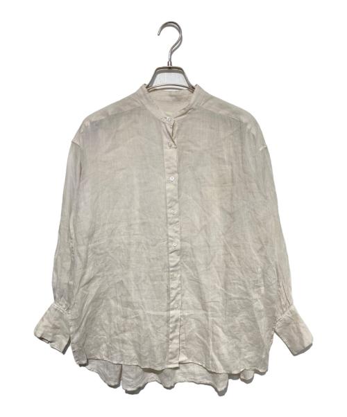 IENA（イエナ）IENA (イエナ) ラミーバンドカラーシャツ ベージュ サイズ:34の古着・服飾アイテム