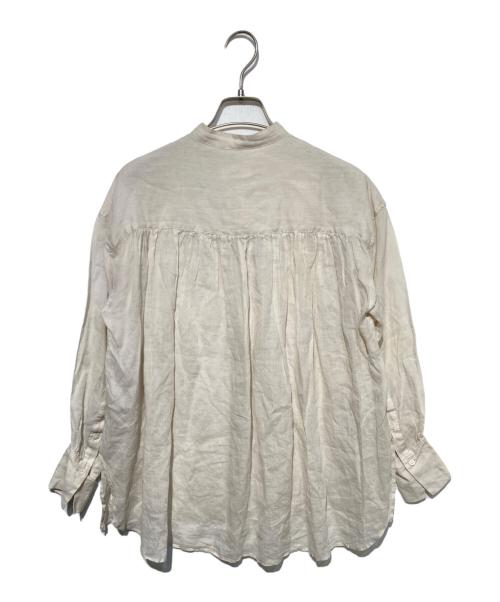 IENA（イエナ）IENA (イエナ) ラミーバンドカラーシャツ ベージュ サイズ:34の古着・服飾アイテム