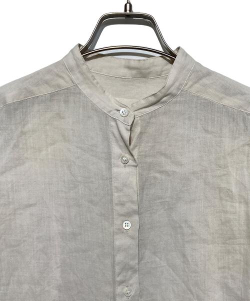 IENA（イエナ）IENA (イエナ) ラミーバンドカラーシャツ ベージュ サイズ:34の古着・服飾アイテム