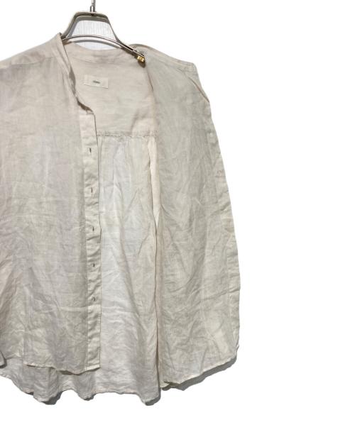 IENA（イエナ）IENA (イエナ) ラミーバンドカラーシャツ ベージュ サイズ:34の古着・服飾アイテム