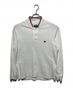 Needlesニードルズ）の古着「Collar L/S Polo-Cotton Pique」｜ホワイト