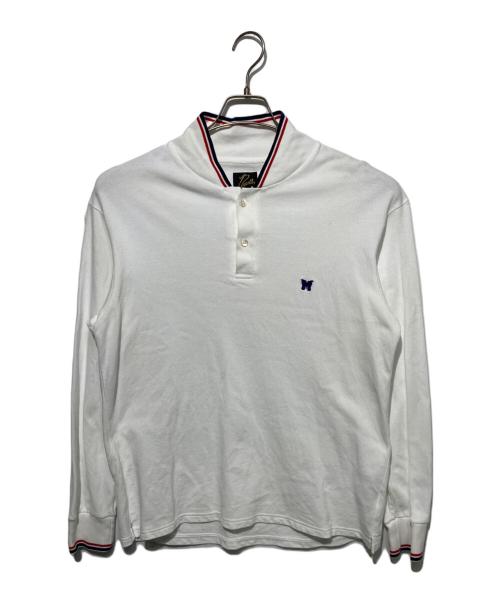 Needles（ニードルズ）Needles (ニードルズ) Collar L/S Polo-Cotton Pique ホワイト サイズ:Mの古着・服飾アイテム