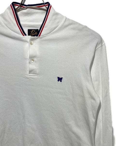Needles（ニードルズ）Needles (ニードルズ) Collar L/S Polo-Cotton Pique ホワイト サイズ:Mの古着・服飾アイテム