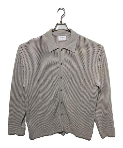 BASICK（ベイシックス）BASICK (ベイシックス) リブニットシャツ ベージュ サイズ:Mの古着・服飾アイテム