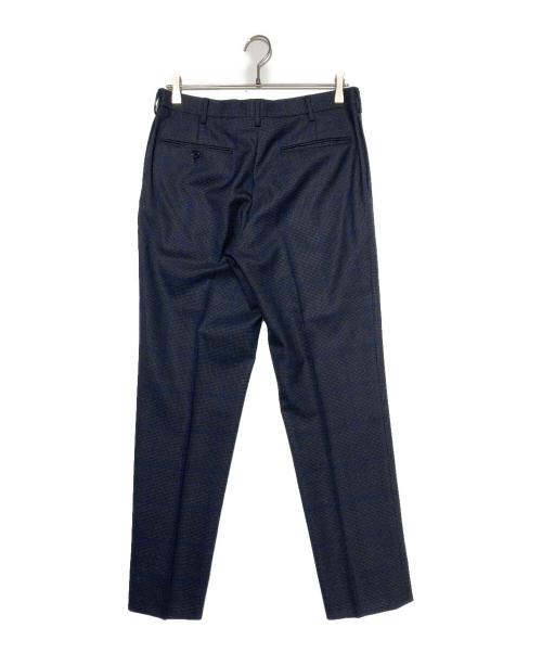J.PRESS（ジェイプレス）J.PRESS (ジェイプレス) ミキシングチェックスラックス ネイビー サイズ:82の古着・服飾アイテム