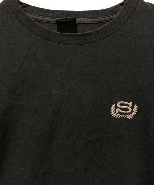 stussy（ステューシー）stussy (ステューシー) ロゴ刺繍カットソー ブラック サイズ:Sの古着・服飾アイテム