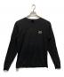 stussy（ステューシー）の古着「ロゴ刺繍カットソー」｜ブラック