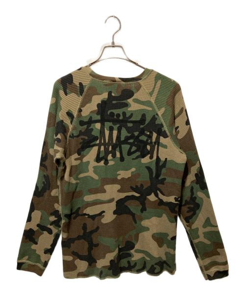 stussy（ステューシー）stussy (ステューシー) BASIC STÜSSY THERMALベーシック ステューシー サーマル グリーン サイズ:Mの古着・服飾アイテム