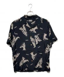 Hysteric Glamour（ヒステリックグラマー）の古着「DAYBREAK柄アロハシャツ」｜ブラック