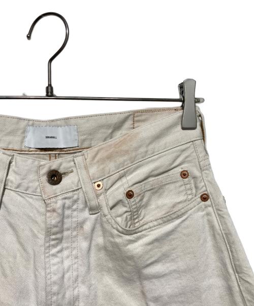 SUGARHILL（シュガーヒル）SUGARHILL (シュガーヒル) TATTOO STUDIO YAMADA (タトゥースタジオヤマダ) TATTOO FLASH PRINT MODERN DENIM REGULER CUT ベージュ サイズ:30の古着・服飾アイテム