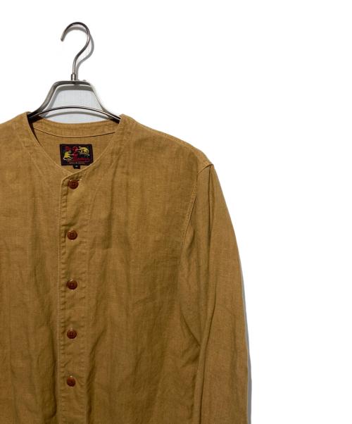 The 2 Monkeys（ザトゥーモンキーズ）The 2 Monkeys (ザトゥーモンキーズ) Linen Sport Shirt ブラウン サイズ:Sの古着・服飾アイテム