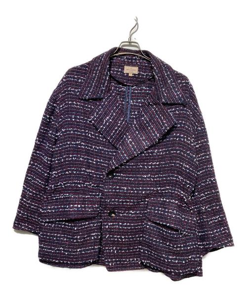 NEZU YOHINTEN（ネヅヨウヒンテン）NEZU YOHINTEN (ネヅヨウヒンテン) ツイードジャケット ボルドー サイズ:1の古着・服飾アイテム