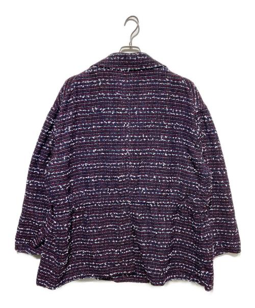NEZU YOHINTEN（ネヅヨウヒンテン）NEZU YOHINTEN (ネヅヨウヒンテン) ツイードジャケット ボルドー サイズ:1の古着・服飾アイテム