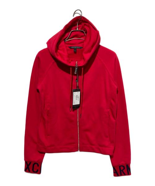 ARMANI EXCHANGE（アルマーニ エクスチェンジ）ARMANI EXCHANGE (アルマーニ エクスチェンジ) ジップパーカー レッド サイズ:Ｓの古着・服飾アイテム