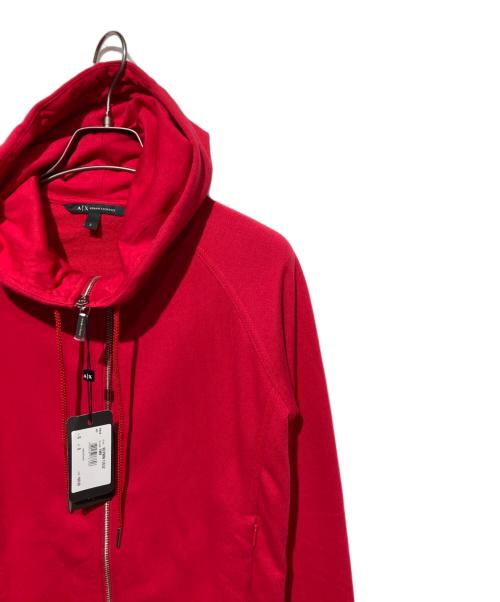 ARMANI EXCHANGE（アルマーニ エクスチェンジ）ARMANI EXCHANGE (アルマーニ エクスチェンジ) ジップパーカー レッド サイズ:Ｓの古着・服飾アイテム