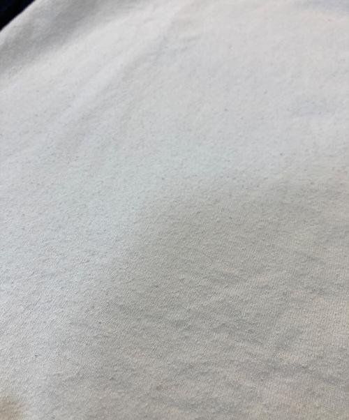 BLURHMS（ブラームス）blurhms (ブラームス) Co/Silk Nep Baseball Raglan Tee ホワイト×ブラックの古着・服飾アイテム