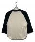 blurhms (ブラームス) Co/Silk Nep Baseball Raglan Tee ホワイト×ブラック：10000円