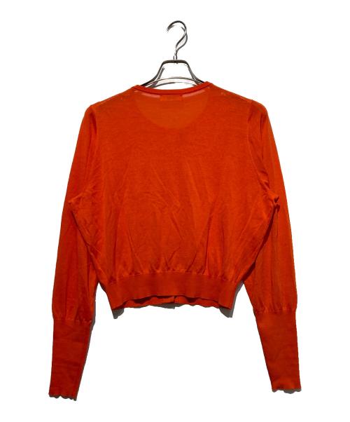 THE SHINZONE（ザ シンゾーン）THE SHINZONE (ザ シンゾーン) ICE COTTON KNIT CARDIGAN オレンジ サイズ:FOの古着・服飾アイテム