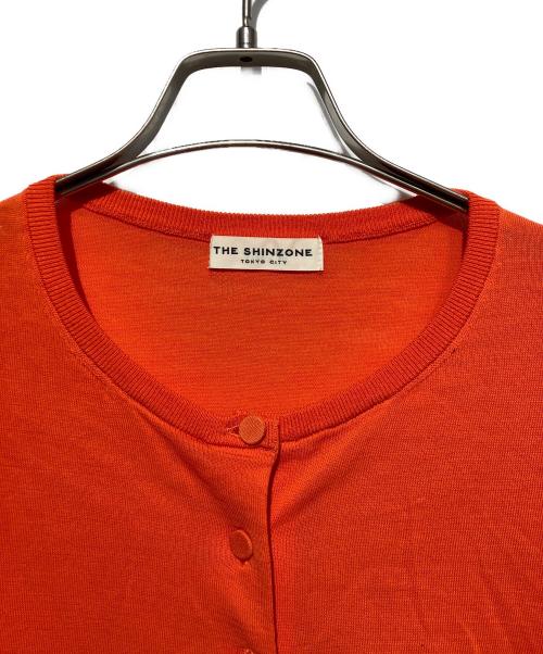THE SHINZONE（ザ シンゾーン）THE SHINZONE (ザ シンゾーン) ICE COTTON KNIT CARDIGAN オレンジ サイズ:FOの古着・服飾アイテム