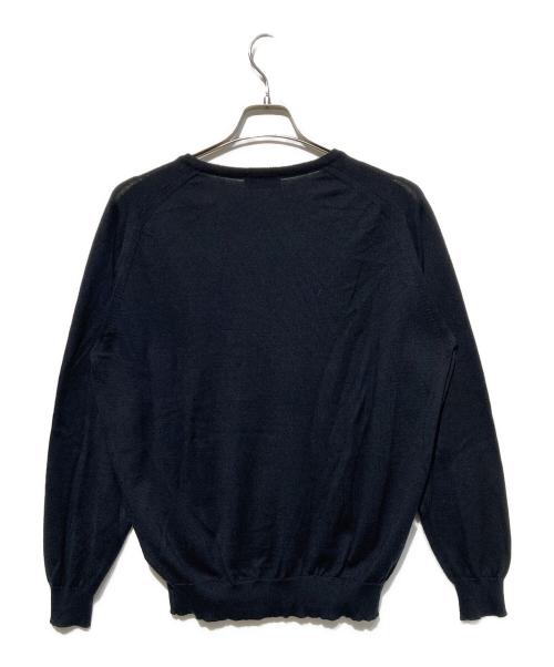 JOHN SMEDLEY（ジョンスメドレー）JOHN SMEDLEY (ジョンスメドレー) Vネックニット ブラック サイズ:Mの古着・服飾アイテム