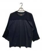 BATONERバトナ―）の古着「フットボールTシャツ」｜ブラック