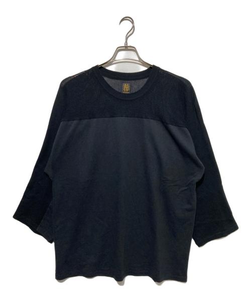 BATONER（バトナ―）BATONER (バトナ―) フットボールTシャツ ブラック サイズ:2の古着・服飾アイテム